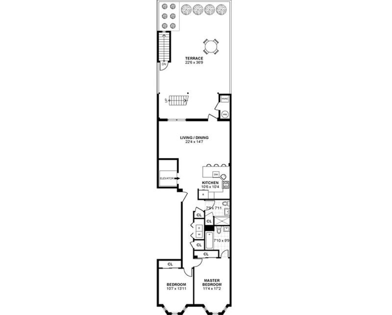 Floorplan for 128 Adams Street, 1