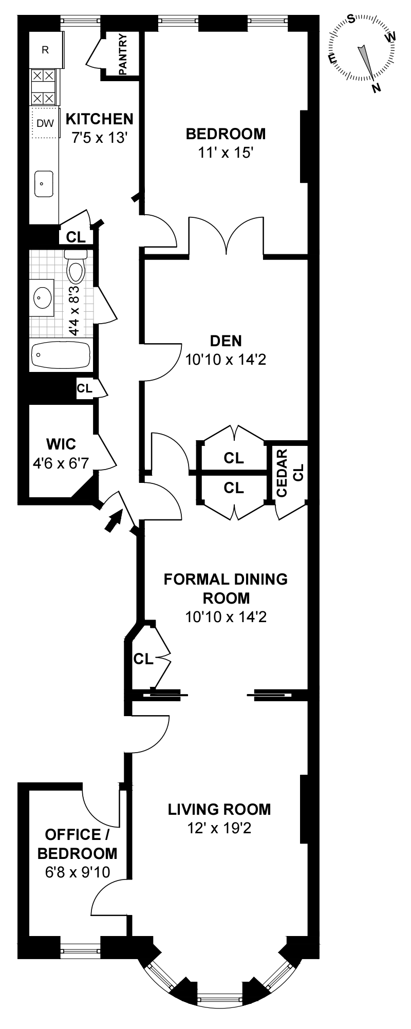 Floorplan for 764 Union Street, 4