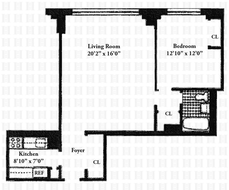 Floorplan for 160 West End Avenue, 5U