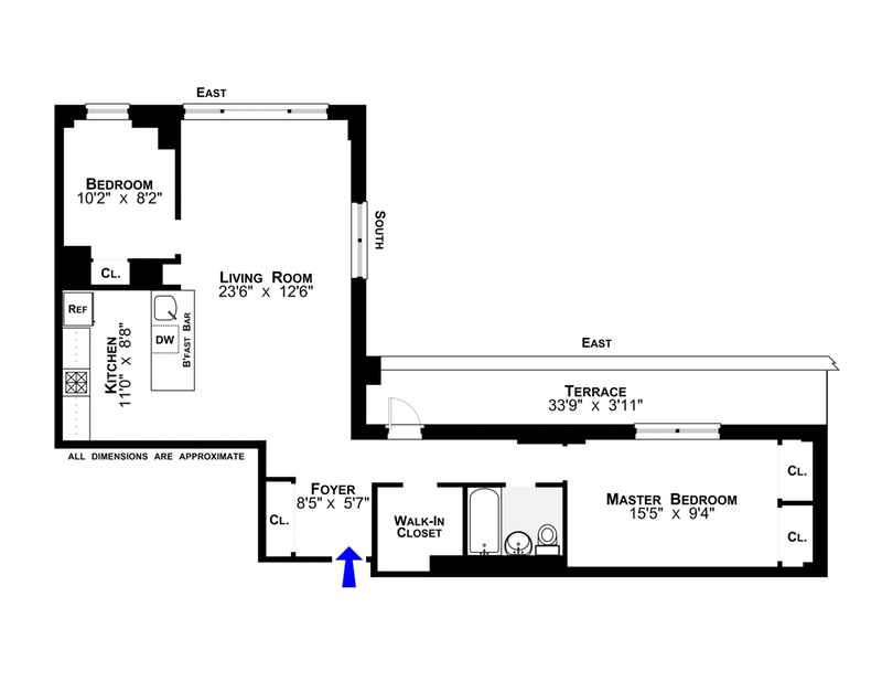 Floorplan for 201 East 79th Street, 17A