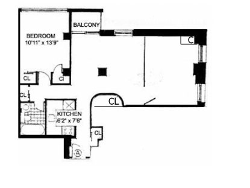 Floorplan for 160 Front Street, 4A