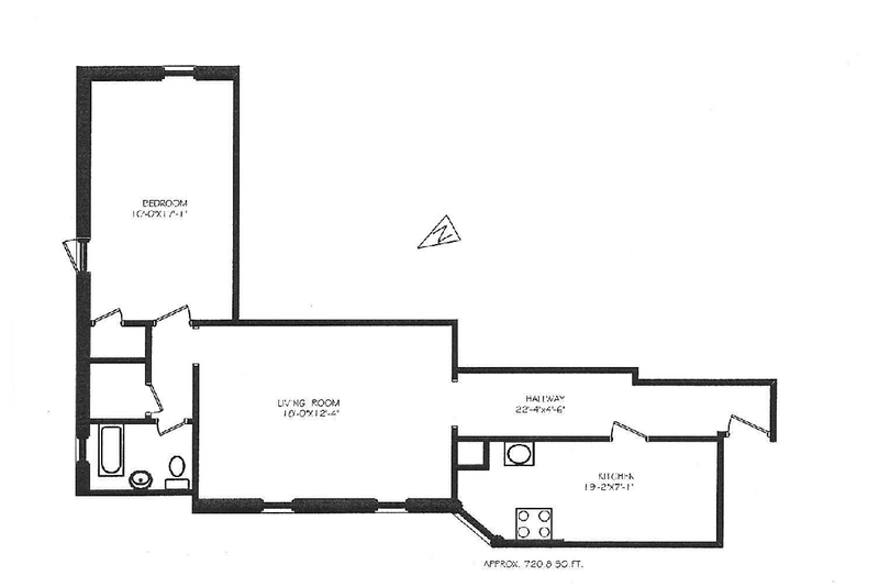 Floorplan for 811 Walton Avenue, A16