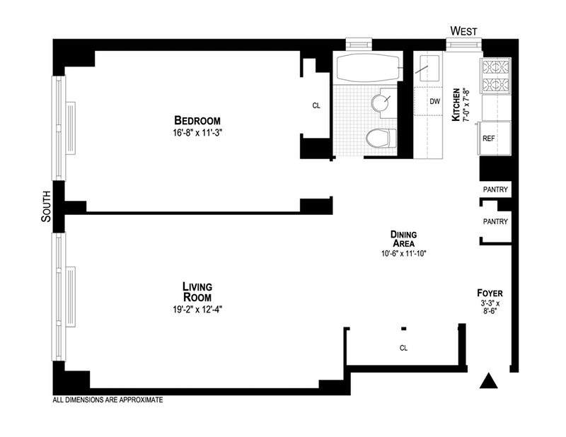Floorplan for 7 East 14th Street, 1217