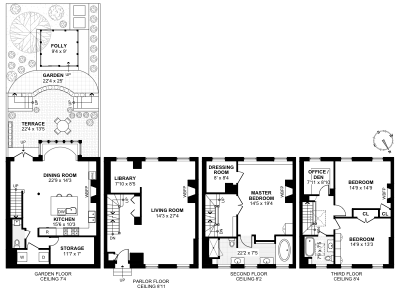 Floorplan for Gracious Single Family Townhome