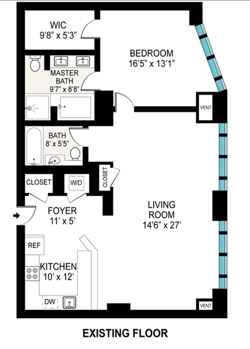 Floorplan for 130 West 19th Street, 7C