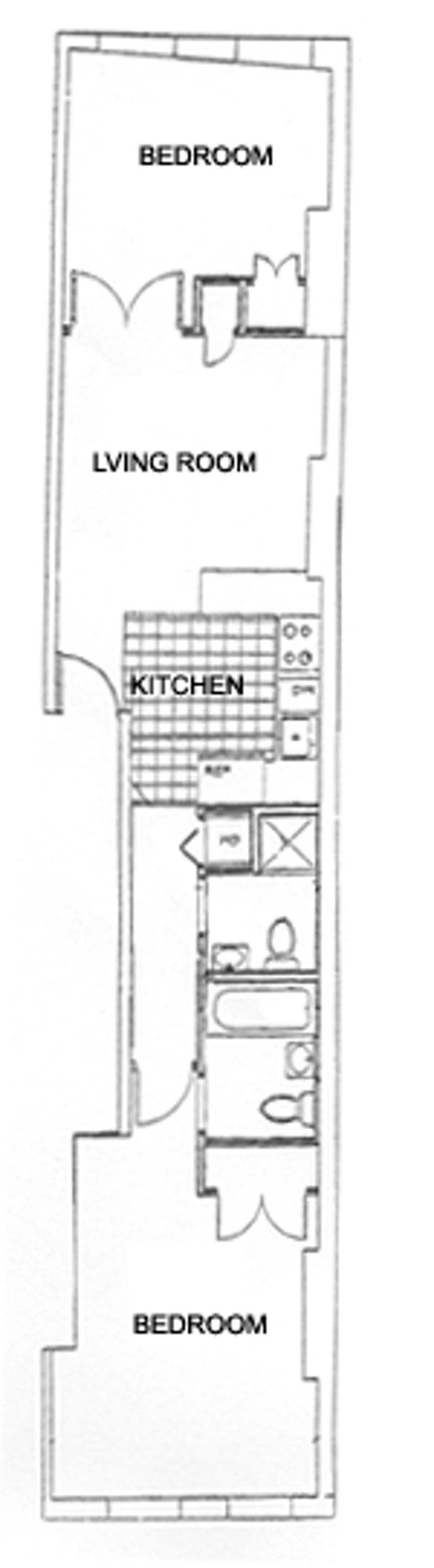 Floorplan for 51 East Houston Street, 2A