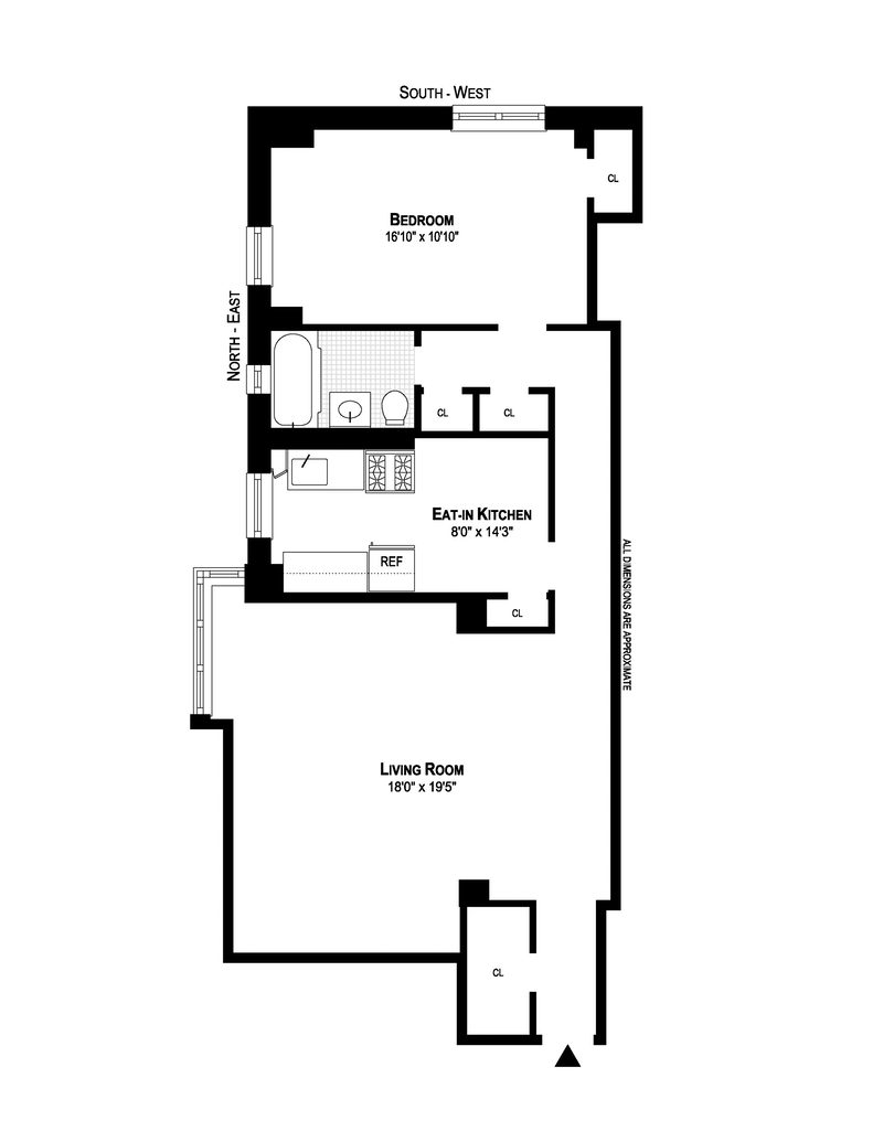 Floorplan for 572 Grand Street