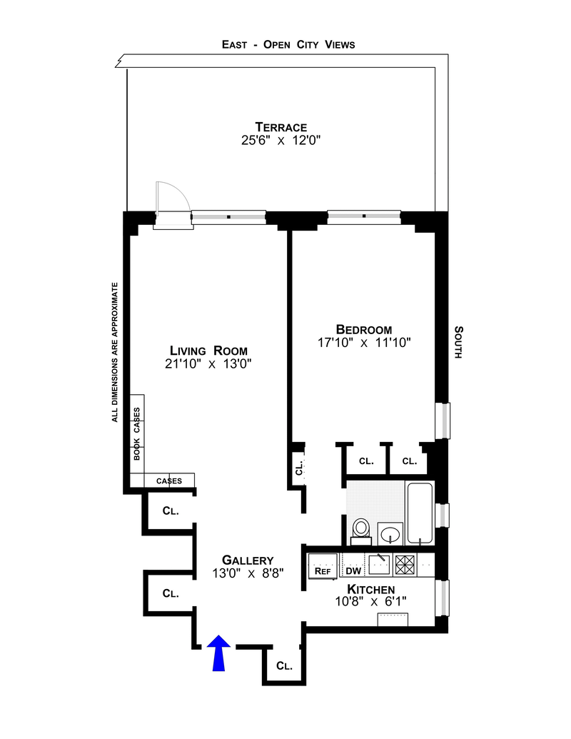 Floorplan for 11 Riverside Drive, 17DE