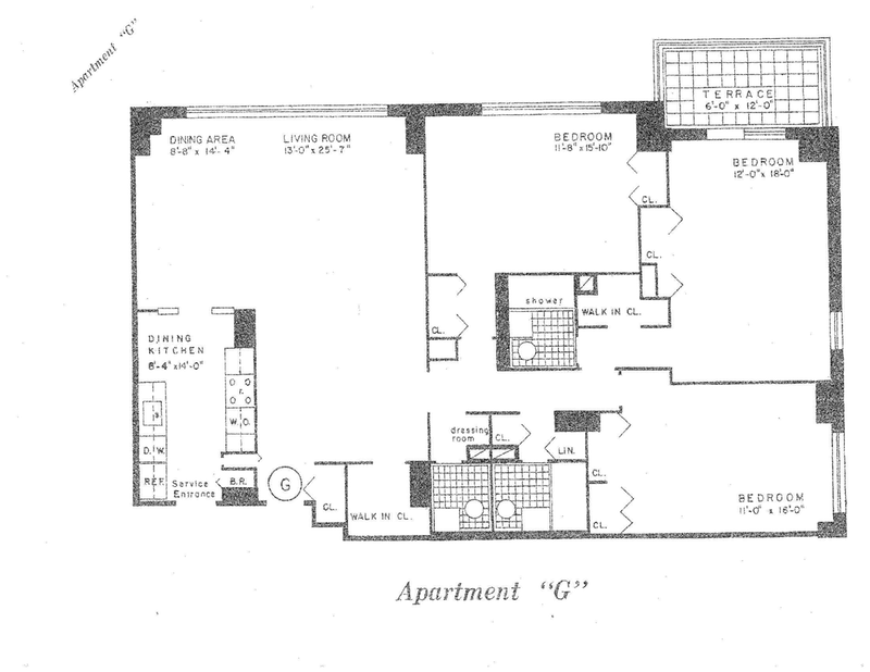 Floorplan for 2500 Johnson Avenue, 16G