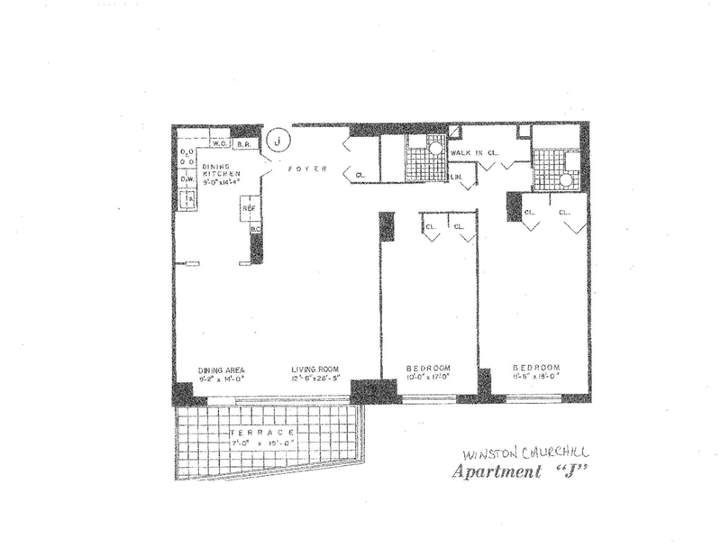 Floorplan for 2500 Johnson Avenue, 12J