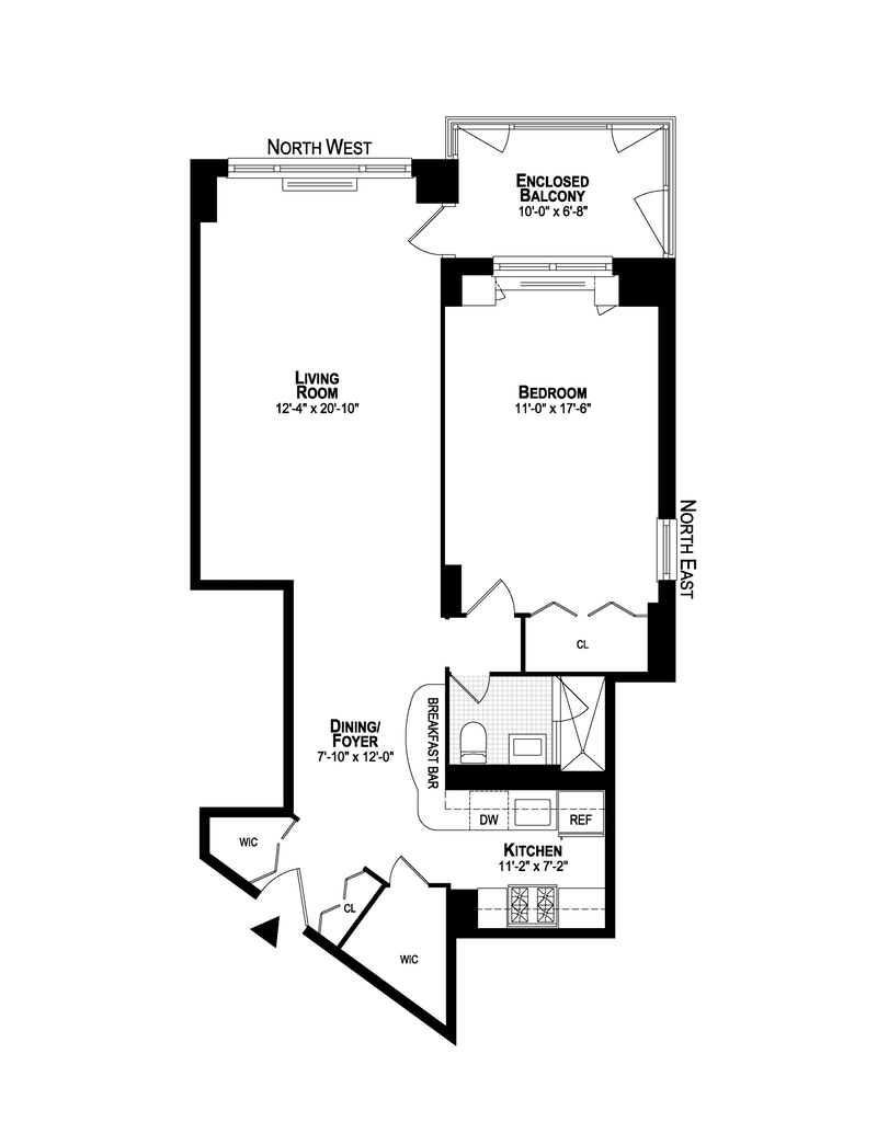 Floorplan for 2621 Palisade Avenue, 16F