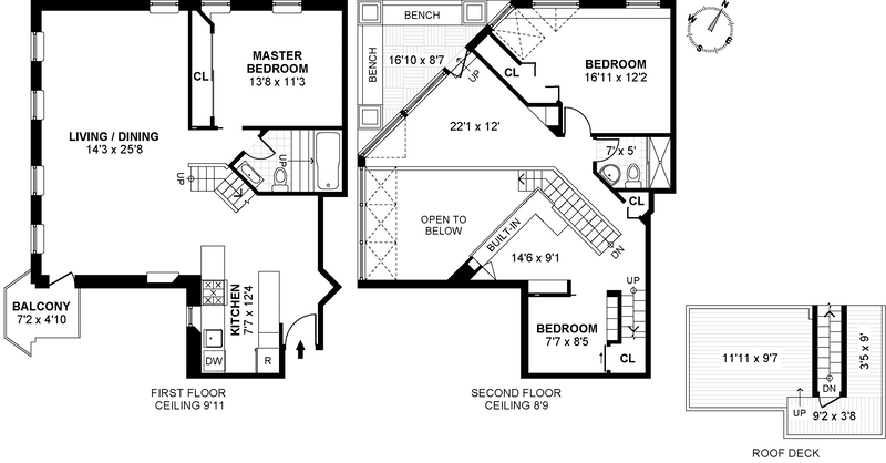 Floorplan for 54 Magnolia Ave, 4/1