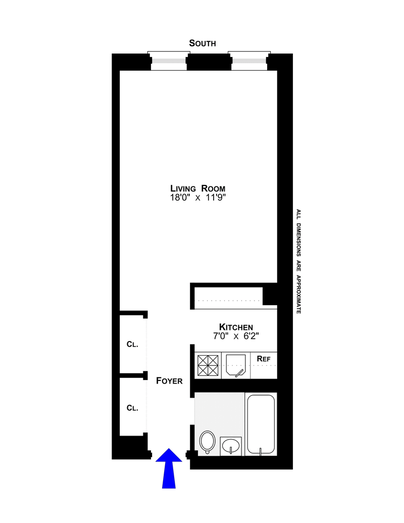 Floorplan for 330 East 83rd Street, 5C