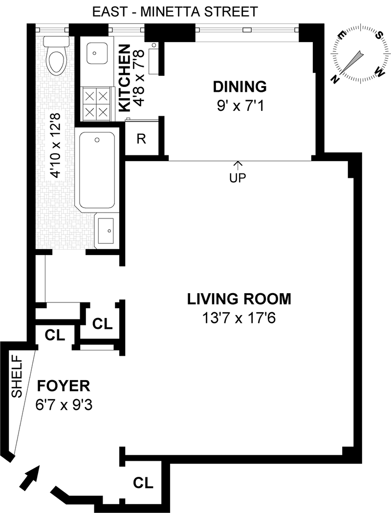 Floorplan for 25 Minetta Lane, 2J