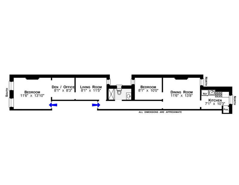 Floorplan for 437 Jefferson Avenue, 3A