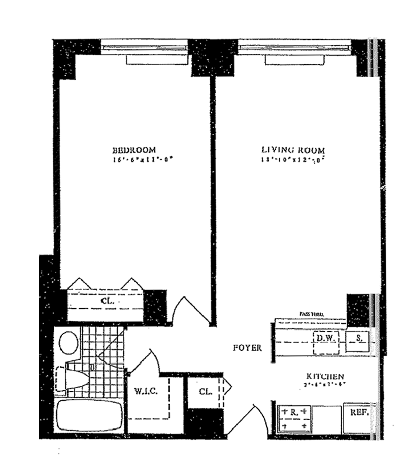 Floorplan for 2373 Broadway, 1535