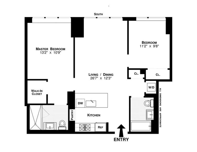 Floorplan for 34 North 7th St, 8G