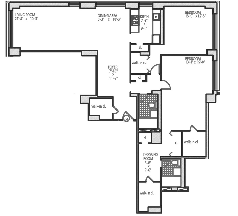 Floorplan for East 82nd Street