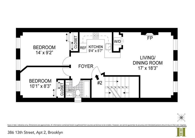 Floorplan for 386 13th Street