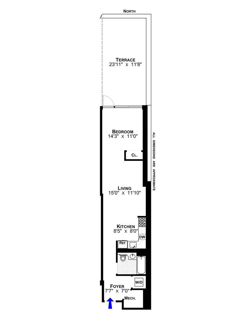Floorplan for 171 Henry Street, 2A