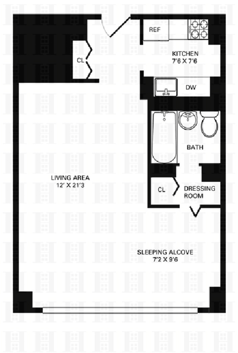 Floorplan for 330 Third Avenue, 15D