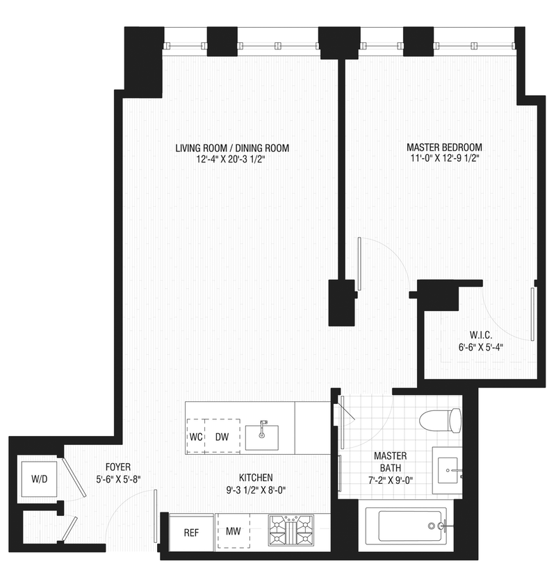 Floorplan for 160 East 22nd Street, 8B