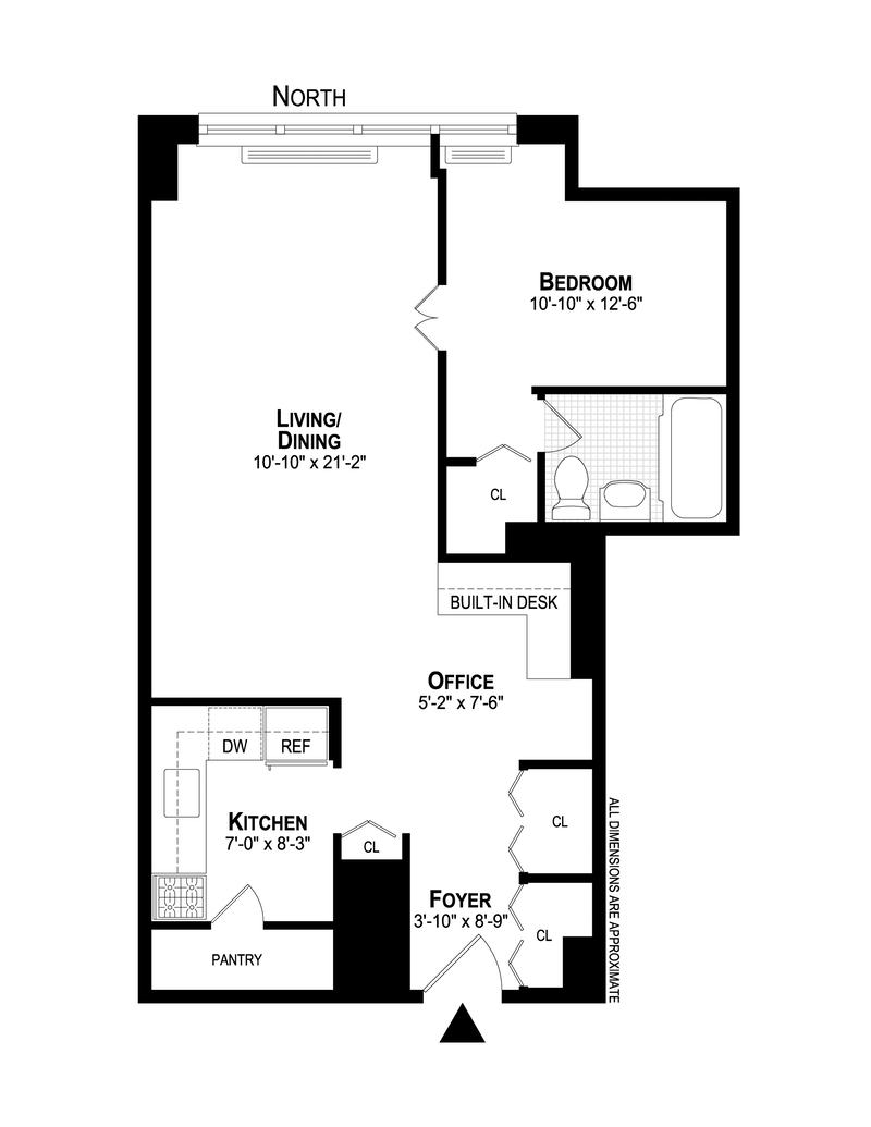 Floorplan for 245 East 25th Street, 5L