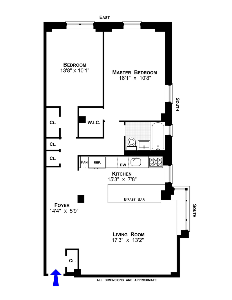 Floorplan for 500 Grand Street