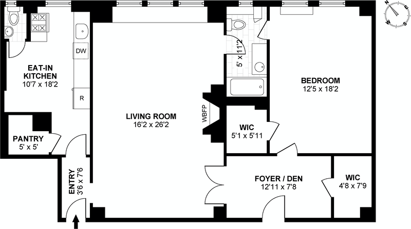 Floorplan for 40 -50 East 10th Street, 1E