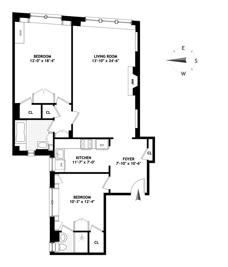 Floorplan for 21 East 10th Street, 6D