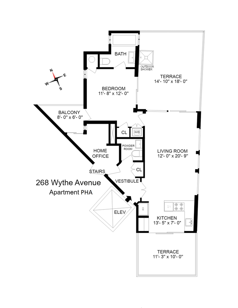 Floorplan for 268 Wythe Ave