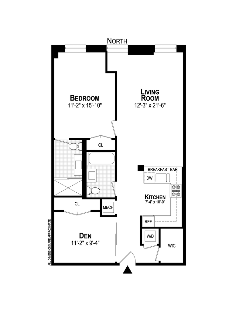 Floorplan for 257 West 117th Street, 3G