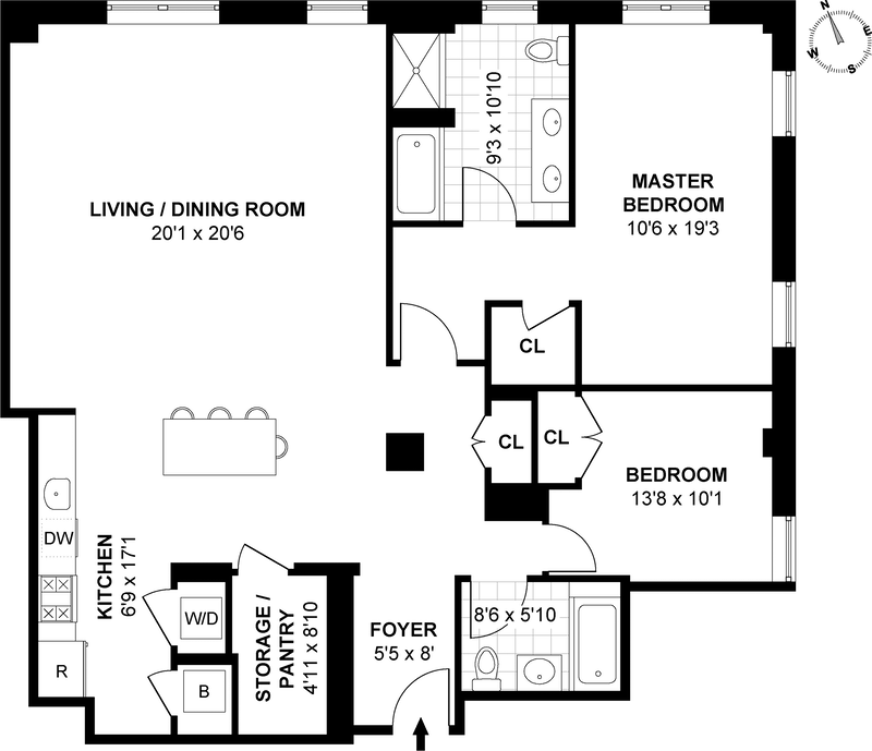 Floorplan for 232 Pavonia Ave, 523