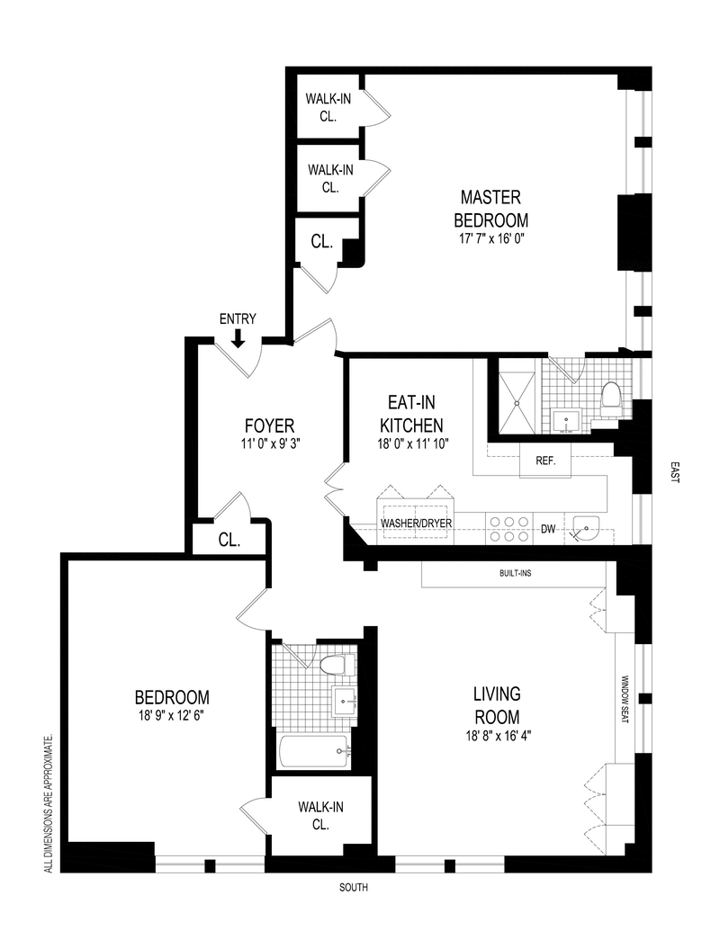 Floorplan for 465 West End Avenue, 10B