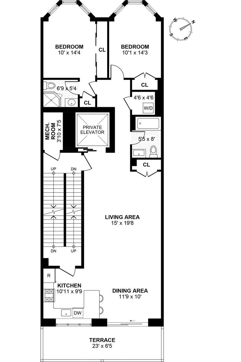 Floorplan for 415 Adams St, 4