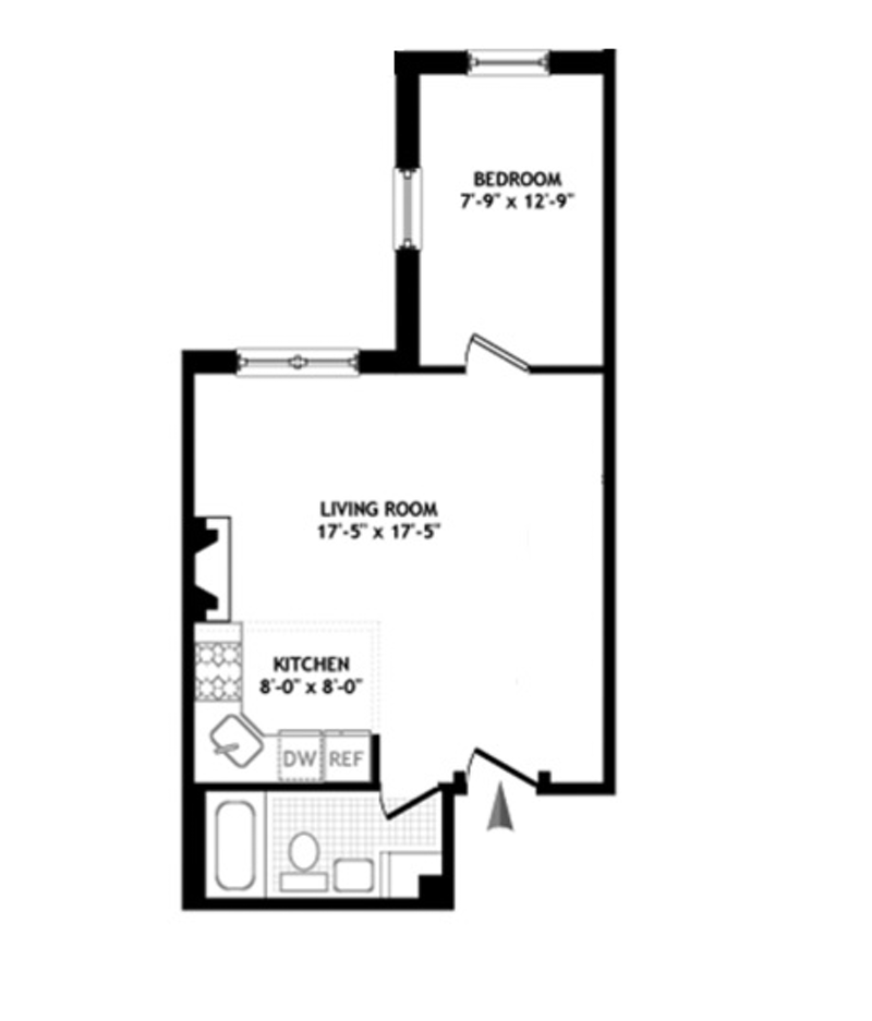 Floorplan for 235 West 137th Street, 3R