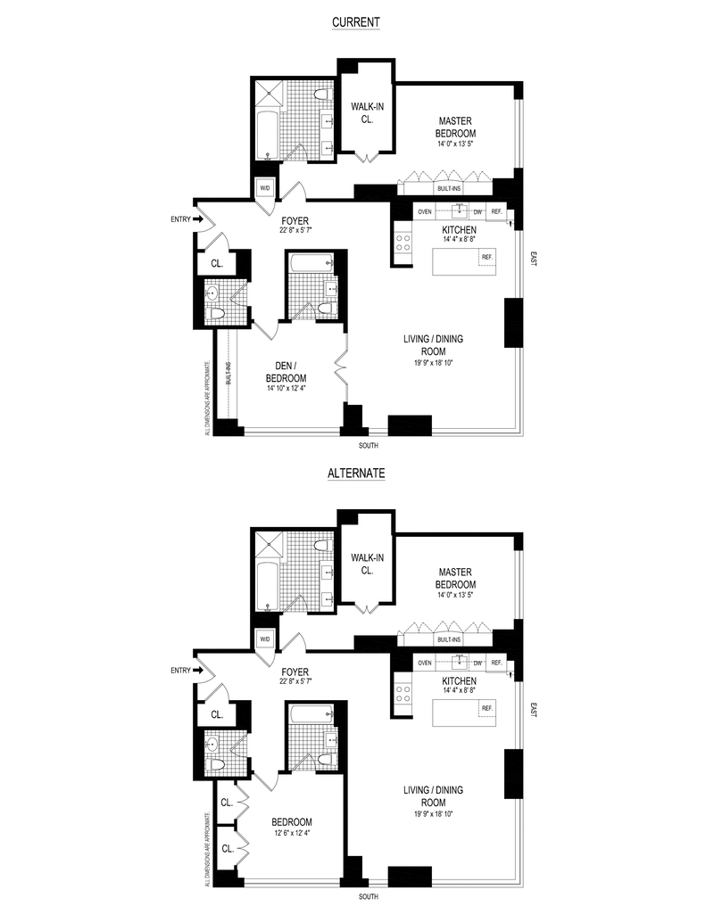 Floorplan for 450 East 83rd Street, 19C