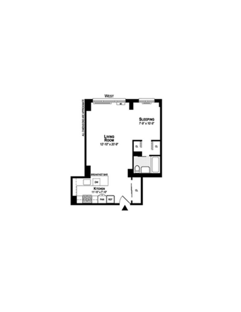 Floorplan for 77 Seventh Avenue