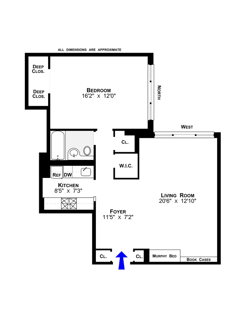 Floorplan for 166 East 61st Street, 8E