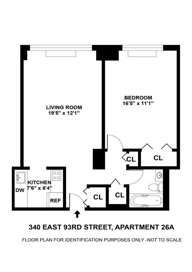 Floorplan for 340 East 93rd Street, 26A