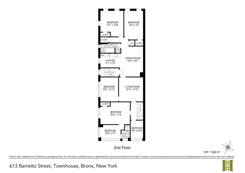 Floorplan for 613 Barretto Street, 2