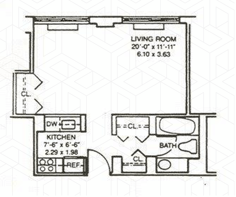 Floorplan for 295 Greenwich Street, 8N