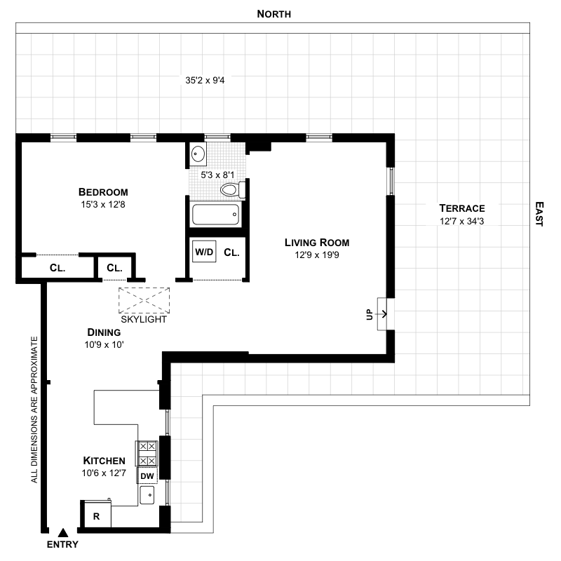 Floorplan for 222 West 83rd Street, PHE