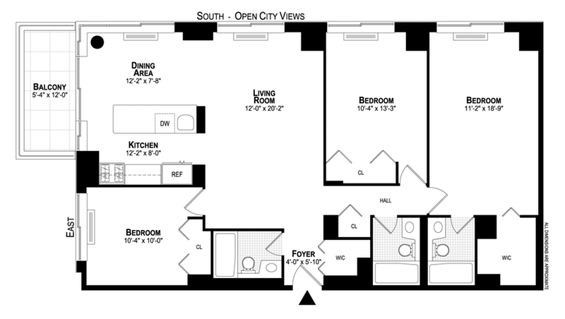 Floorplan for 275 West 96th Street