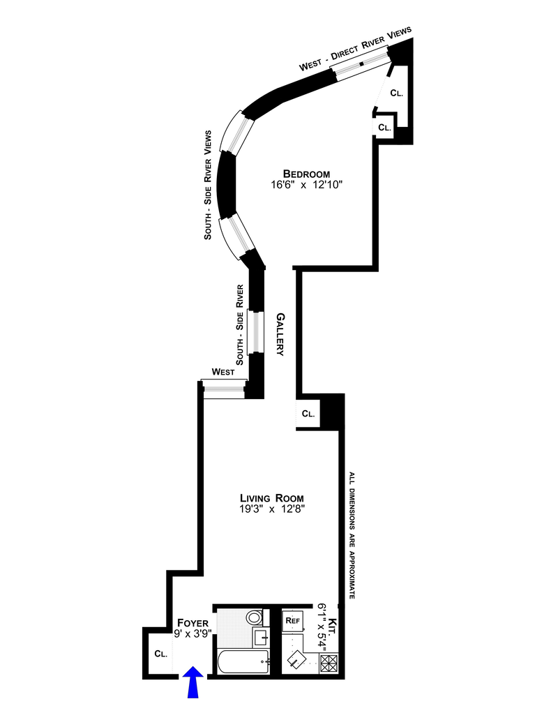 Floorplan for 214 Riverside Drive, 408