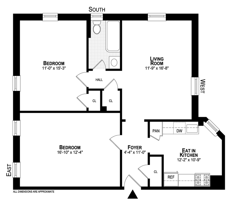Floorplan for 371 Ft Washington Avenue, 2F
