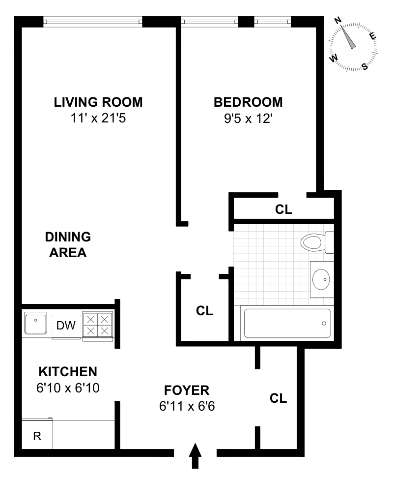 Floorplan for 308 West 103rd Street