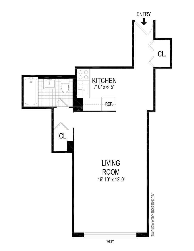 Floorplan for 40 Clinton Street, 8C