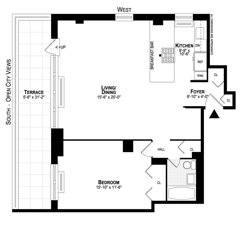 Floorplan for 245 East 25th Street, 16F