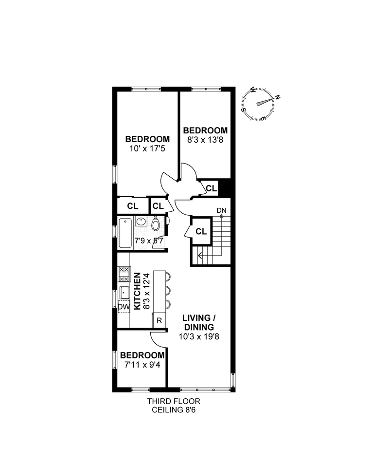 Floorplan for 8324 Fourth Avenue, 3
